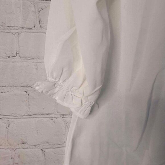 Women's Sheer Puff Sleeve Blouse Small - Picture 3 of 4